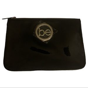 NWOT BeautiControl High Gloss Black Gold BE Makeup Bags Cosmetic Case